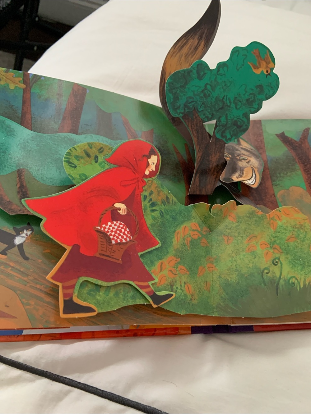 Retro Little Red Riding Hood Pop-Up Book - Red - Picture 3 of 9